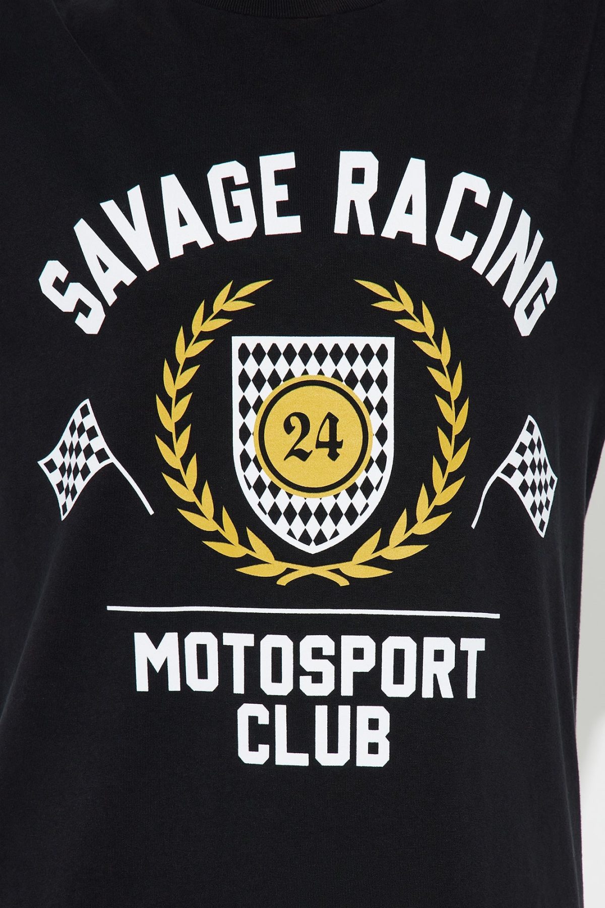 Savage Racing Washed Tee - Black