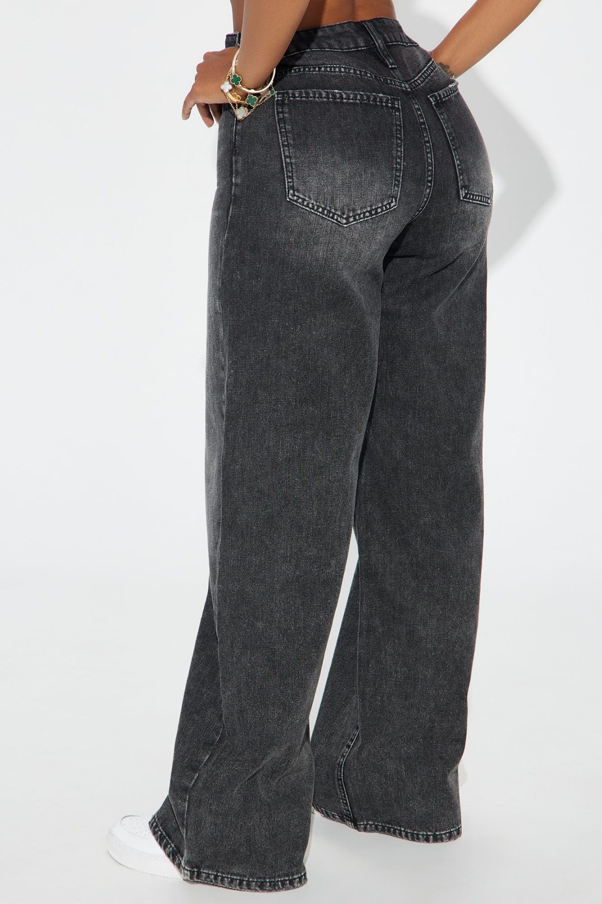 Open To Interpretation Baggy Jeans - Black Wash