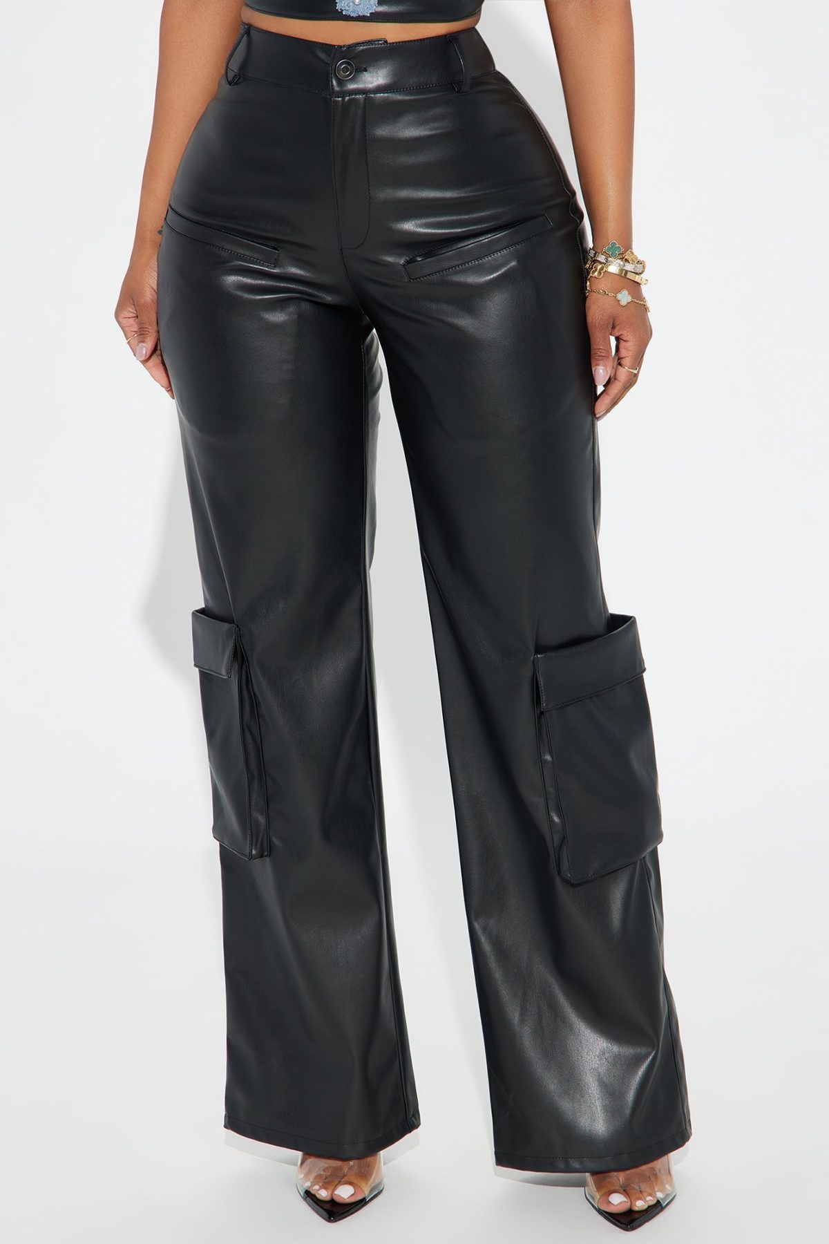 Ride The Feeling Faux Leather Pant - Black