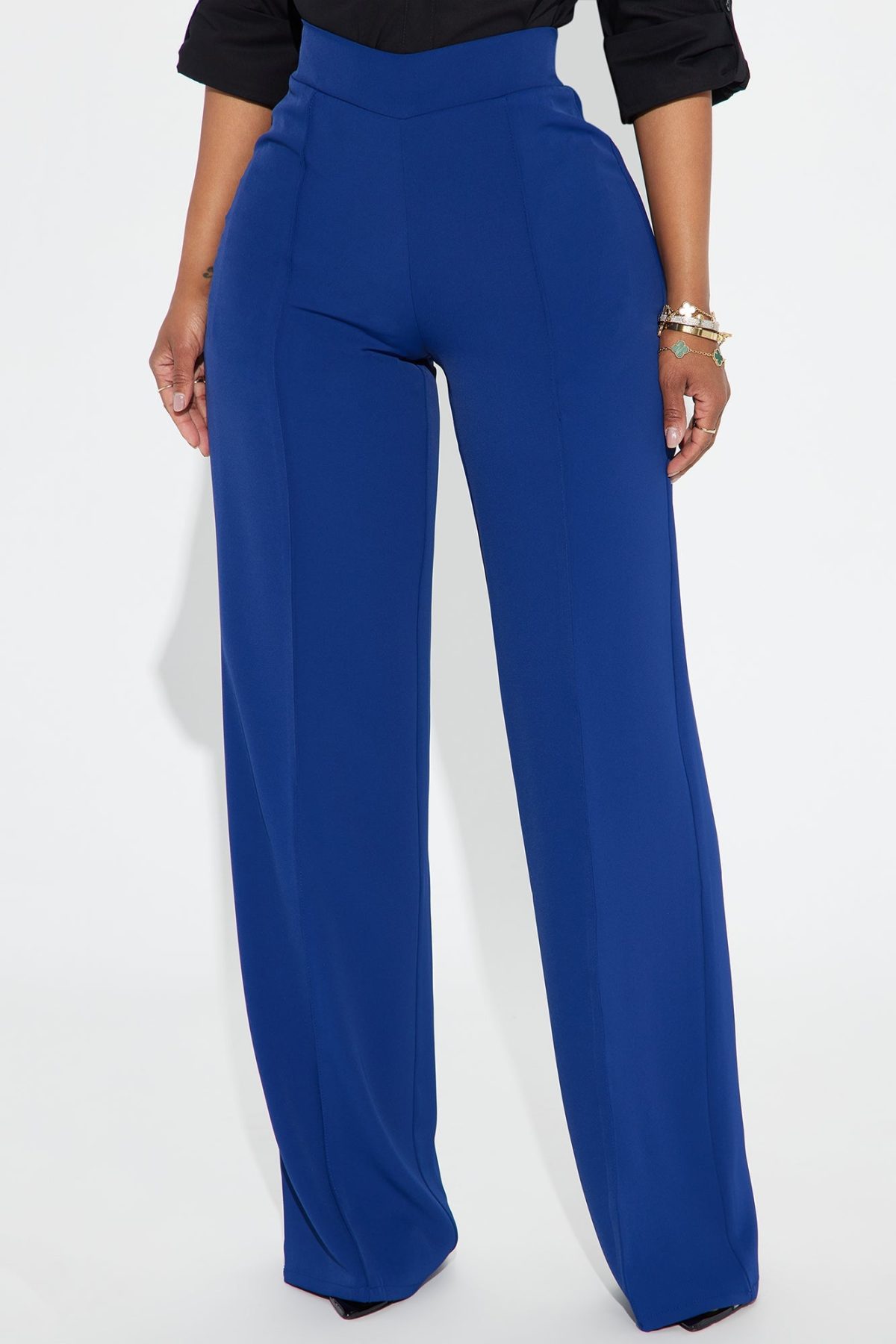 Vicky High Waisted Dress Pants - Navy