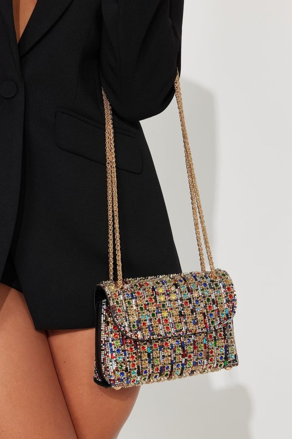 Shining The Brightest Handbag - Gold/Multi