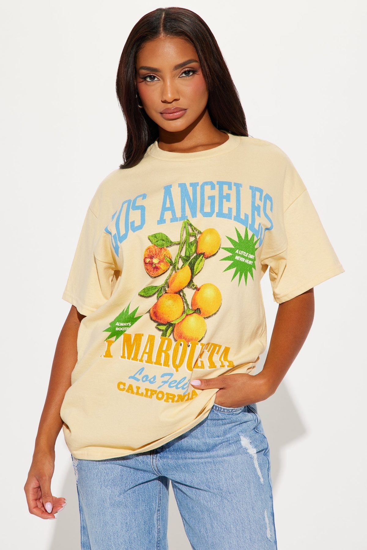 La Marqueta Oversized Tee - Yellow