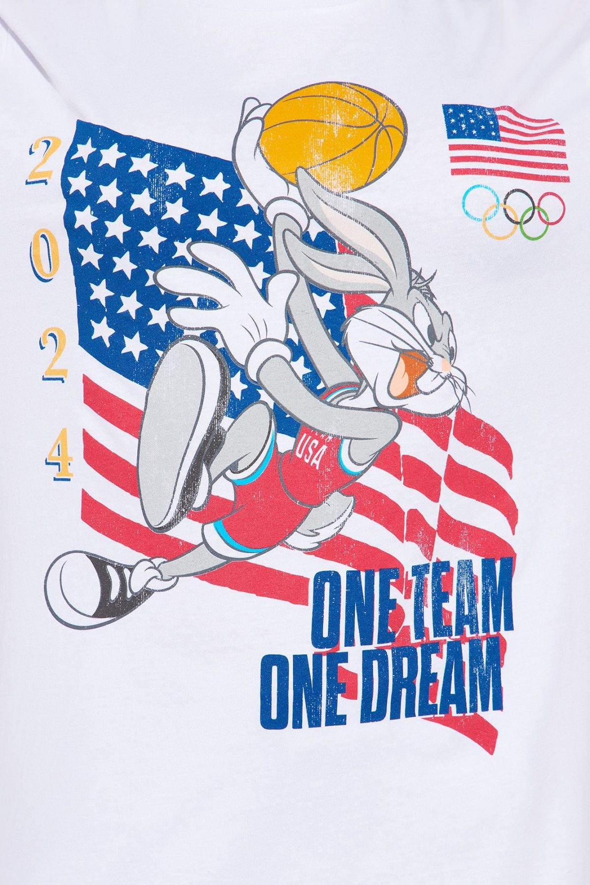 Bugs Bunny USA Dream Team Tee - White