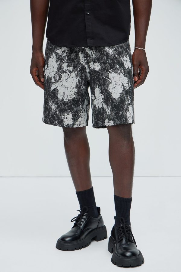 Millie Tapestry Shorts - Black/combo