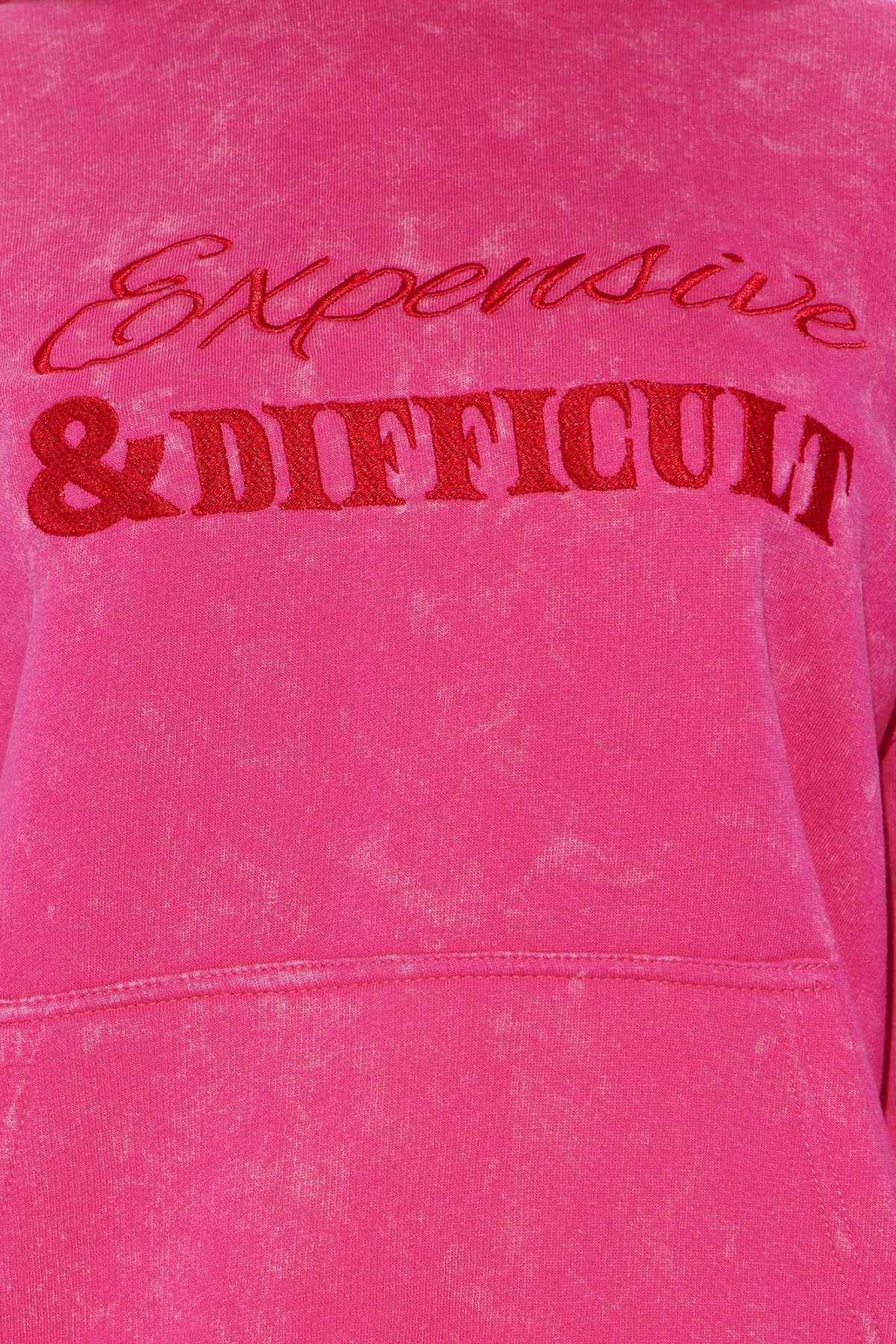 Expensive & Difficult Fleece Skirt Set - Hot Pink