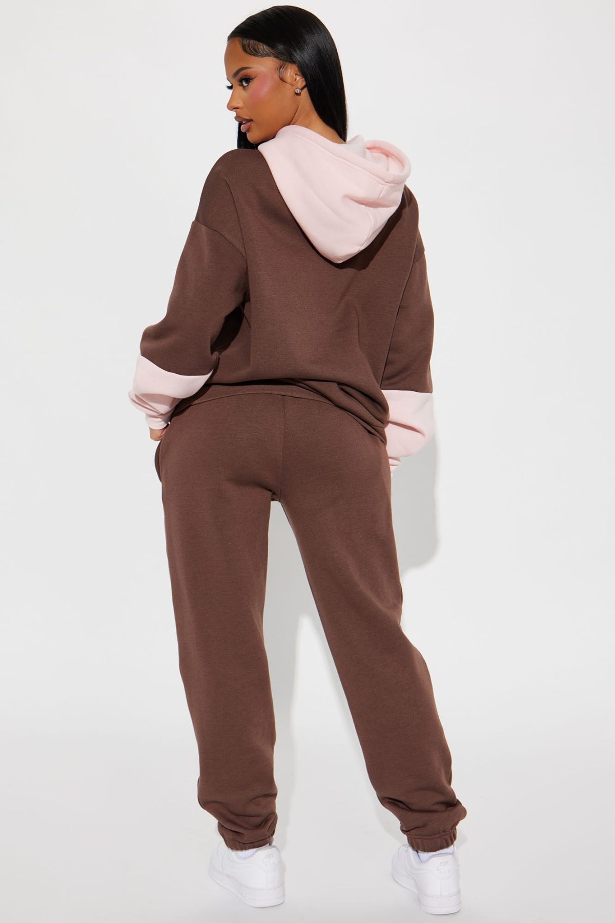 NY Baby Fleece Jogger Set - Brown