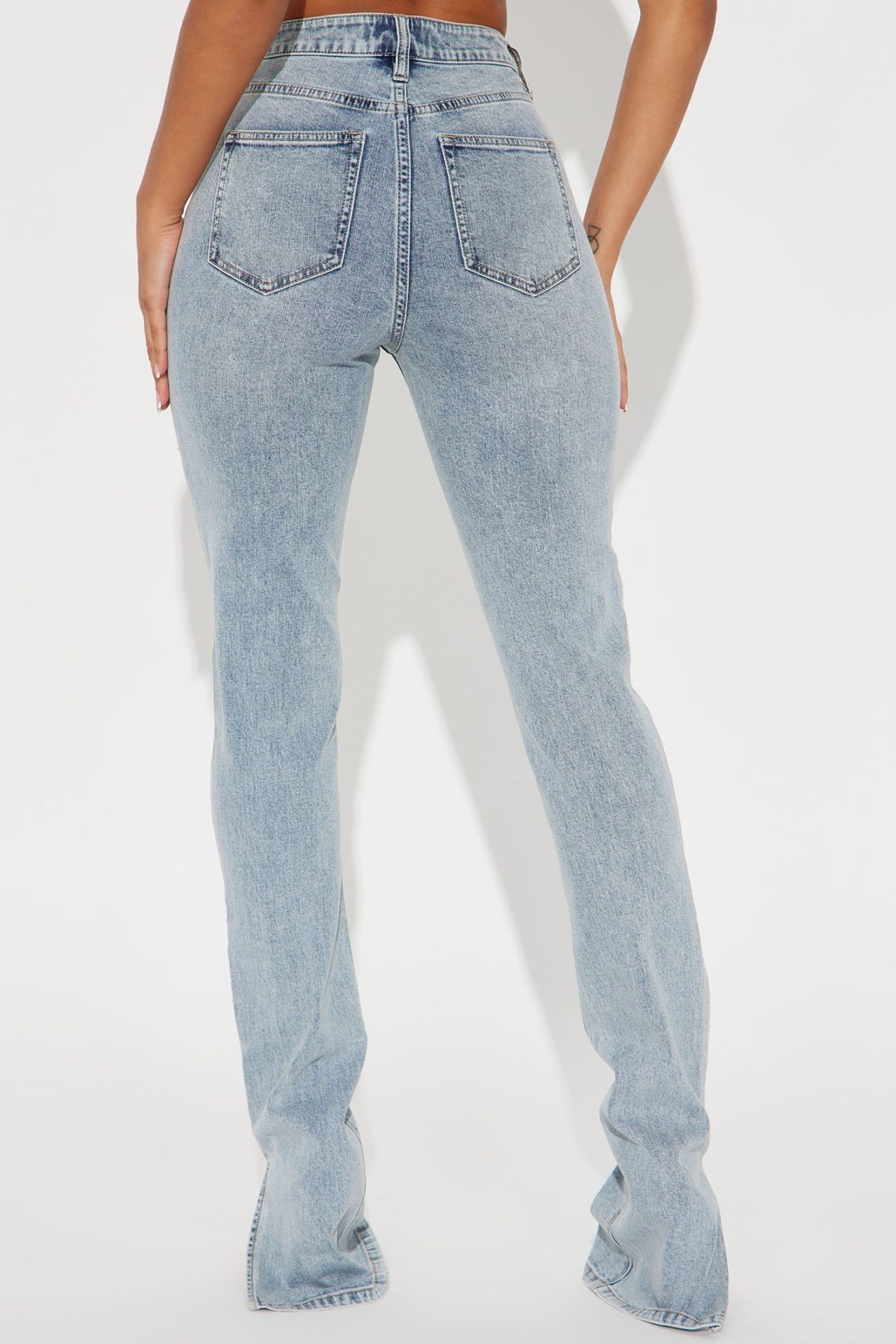 Tall Soho Side Split Skinny Jeans - Light Wash