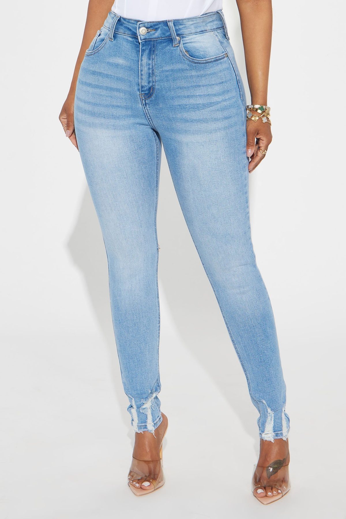 Hearing You Out Stretch Skinny Jeans - Medium Wash