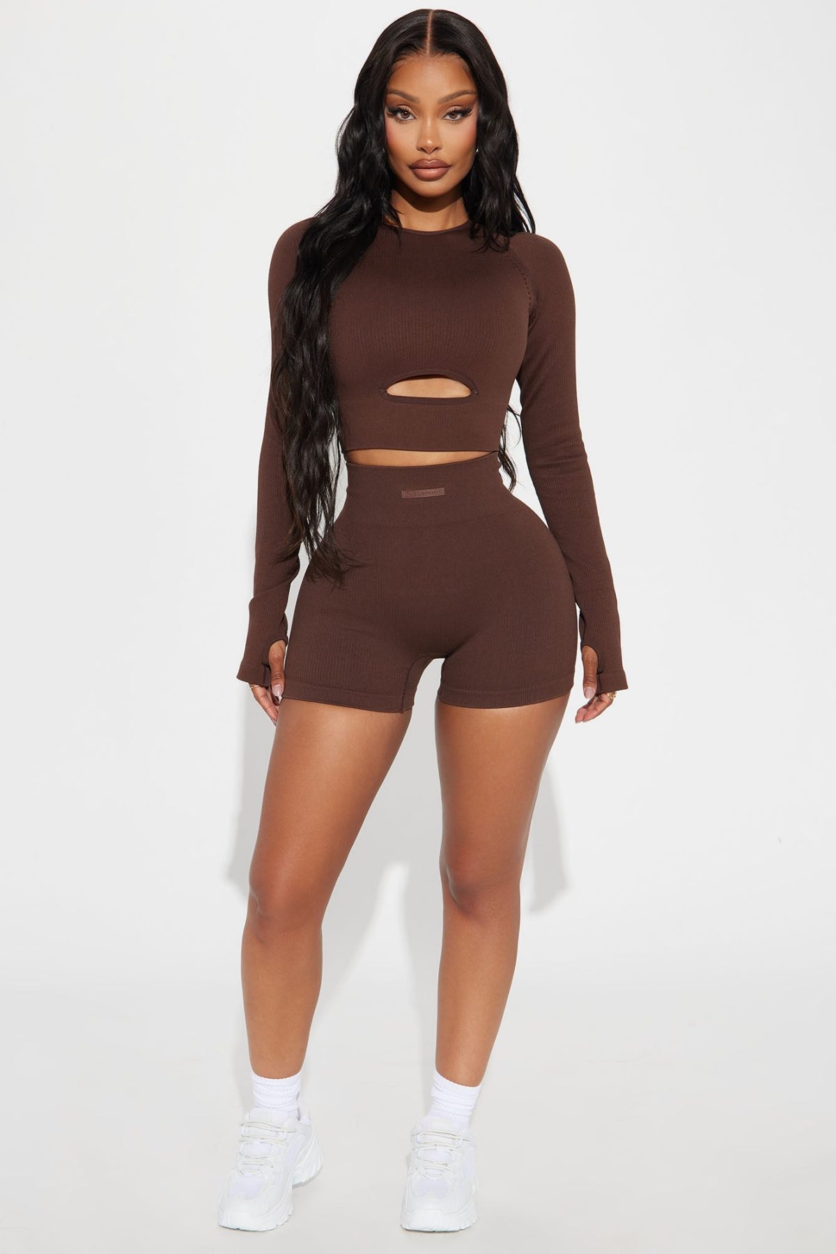 Breaking Ground Effortless Seamless Active Top - Chocolate