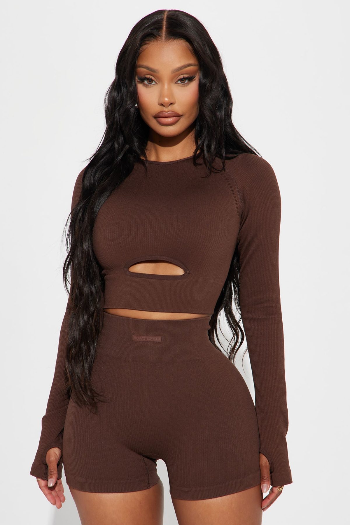 Breaking Ground Effortless Seamless Active Top - Chocolate