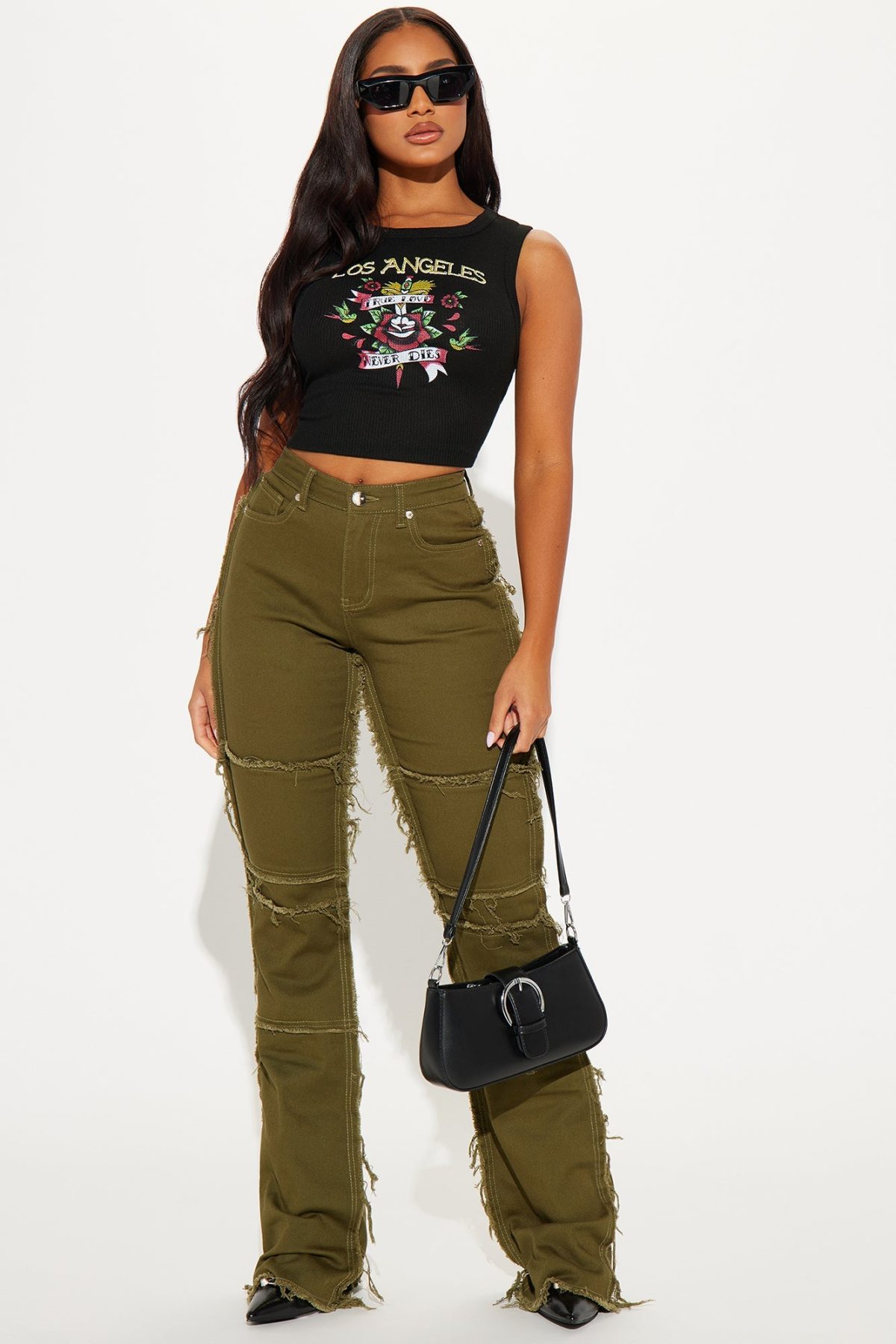 Doing The Most Straight Leg Pant - Olive