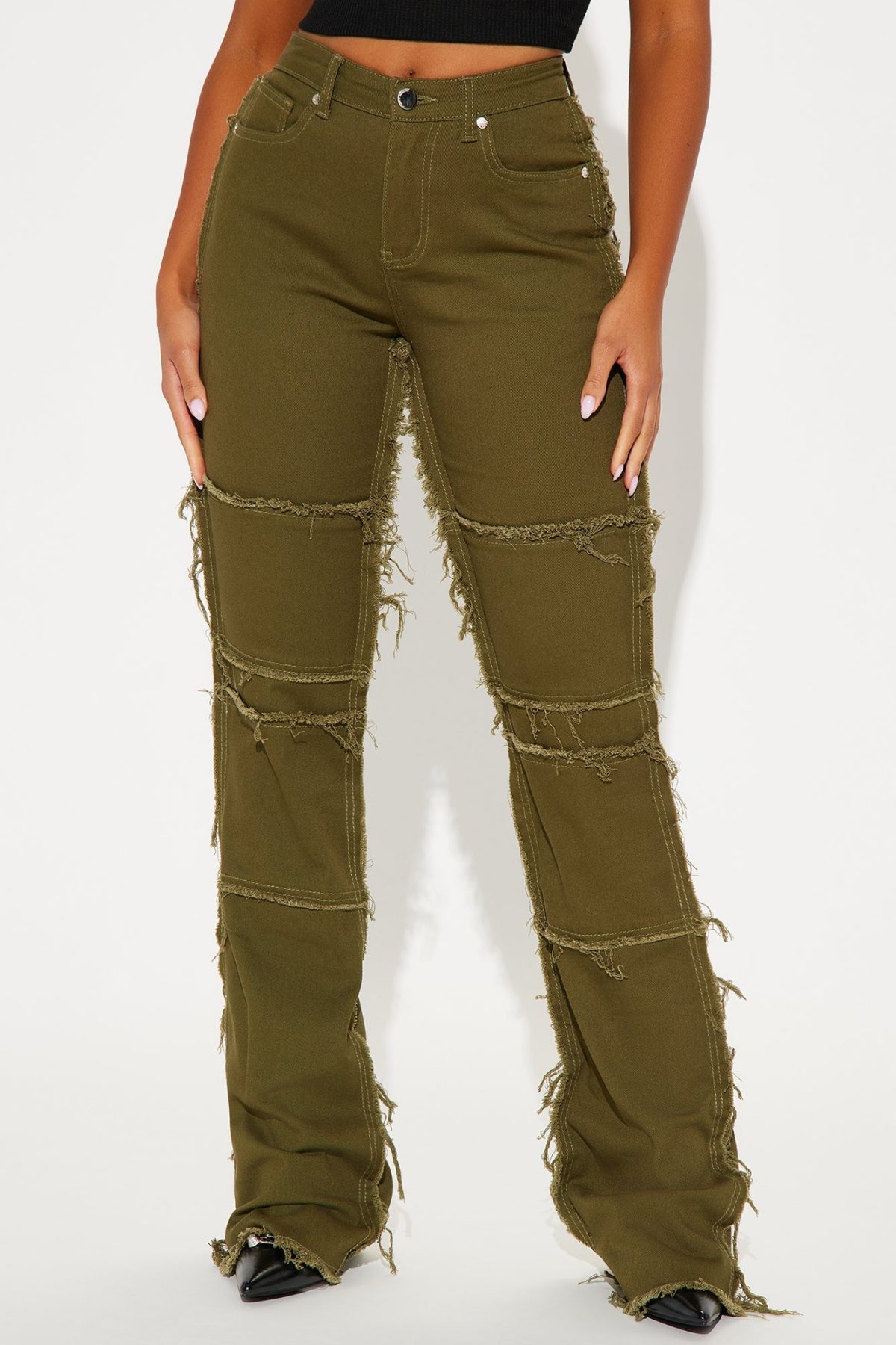 Doing The Most Straight Leg Pant - Olive