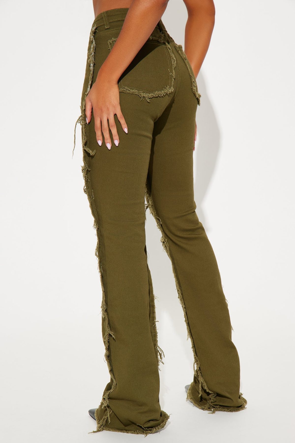 Doing The Most Straight Leg Pant - Olive