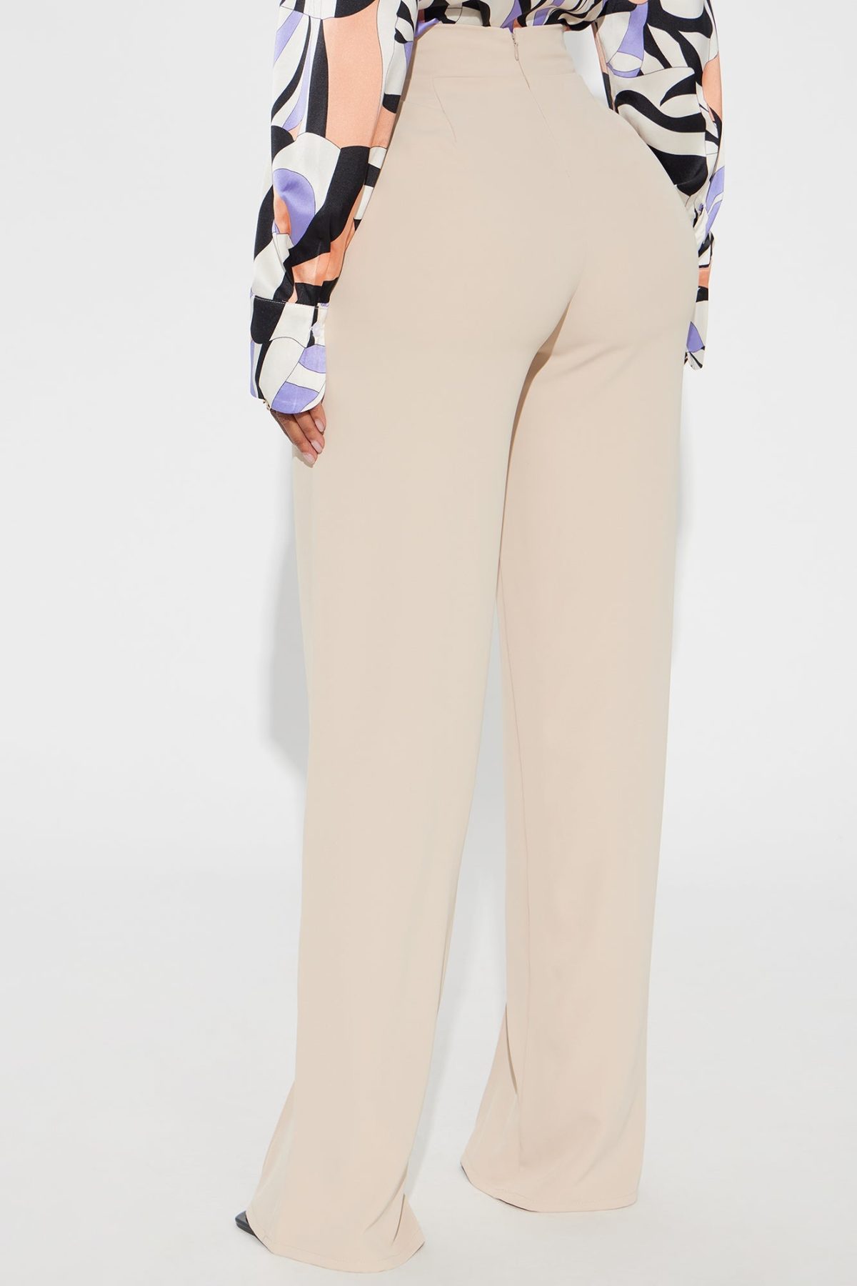 Vicky High Waisted Dress Pants - Taupe