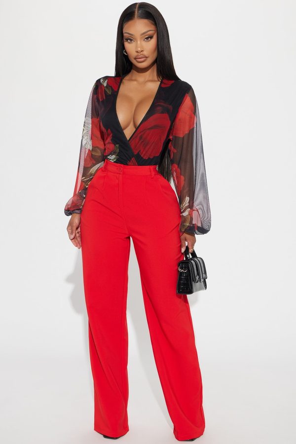 The Perfect Trouser Pant 32 - Red