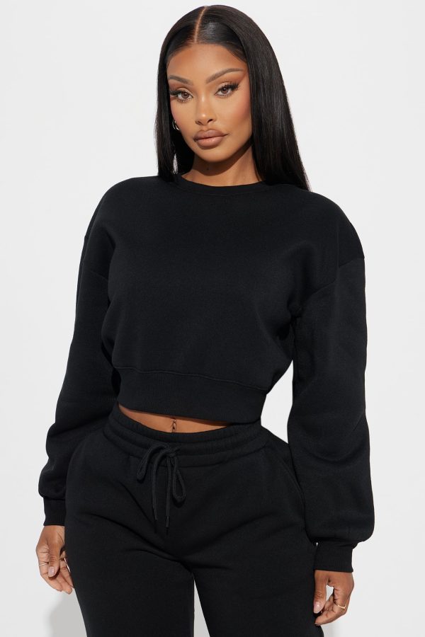 Candice Lounge Crew Neck - Black