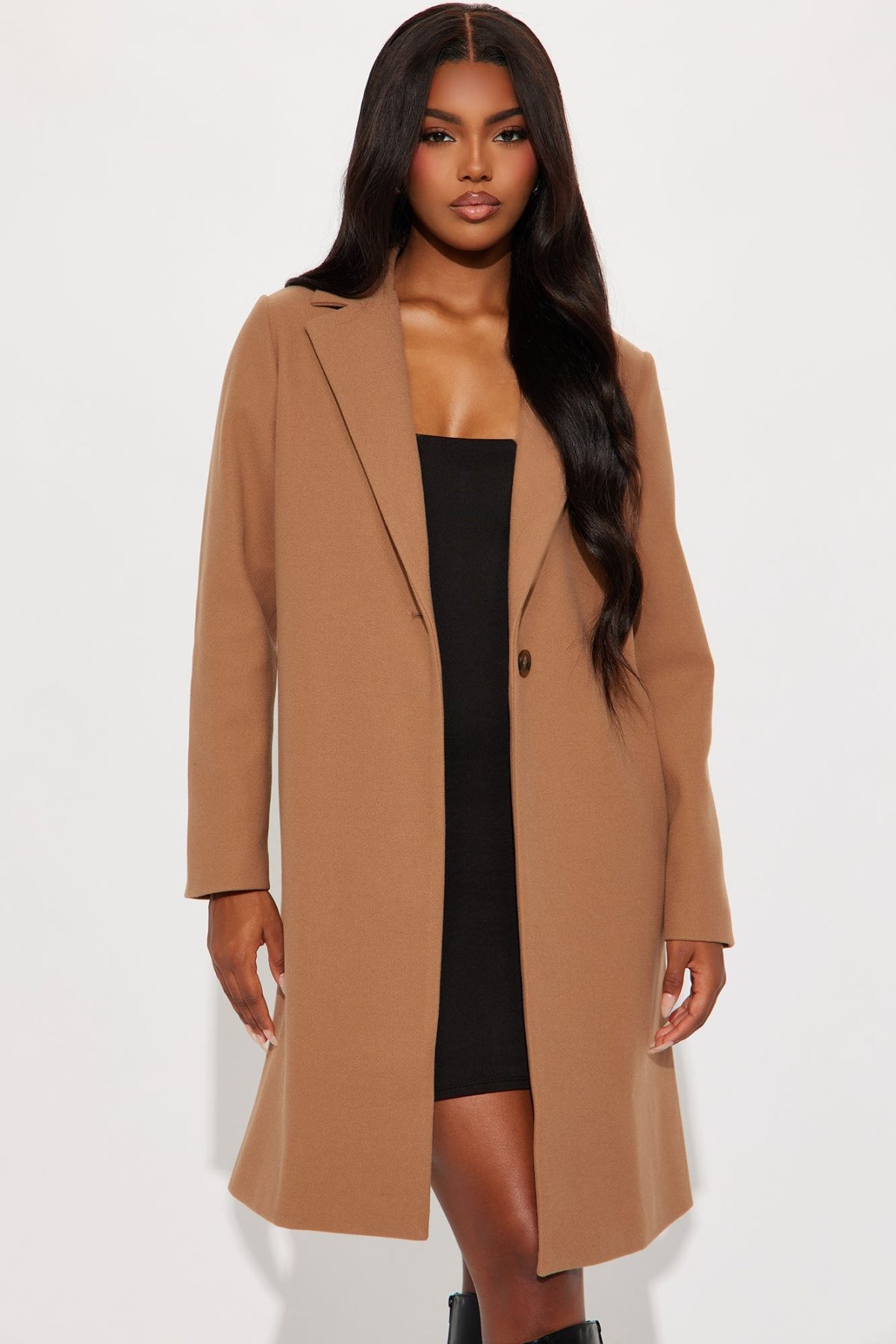 Natalie Wool Coat - Camel