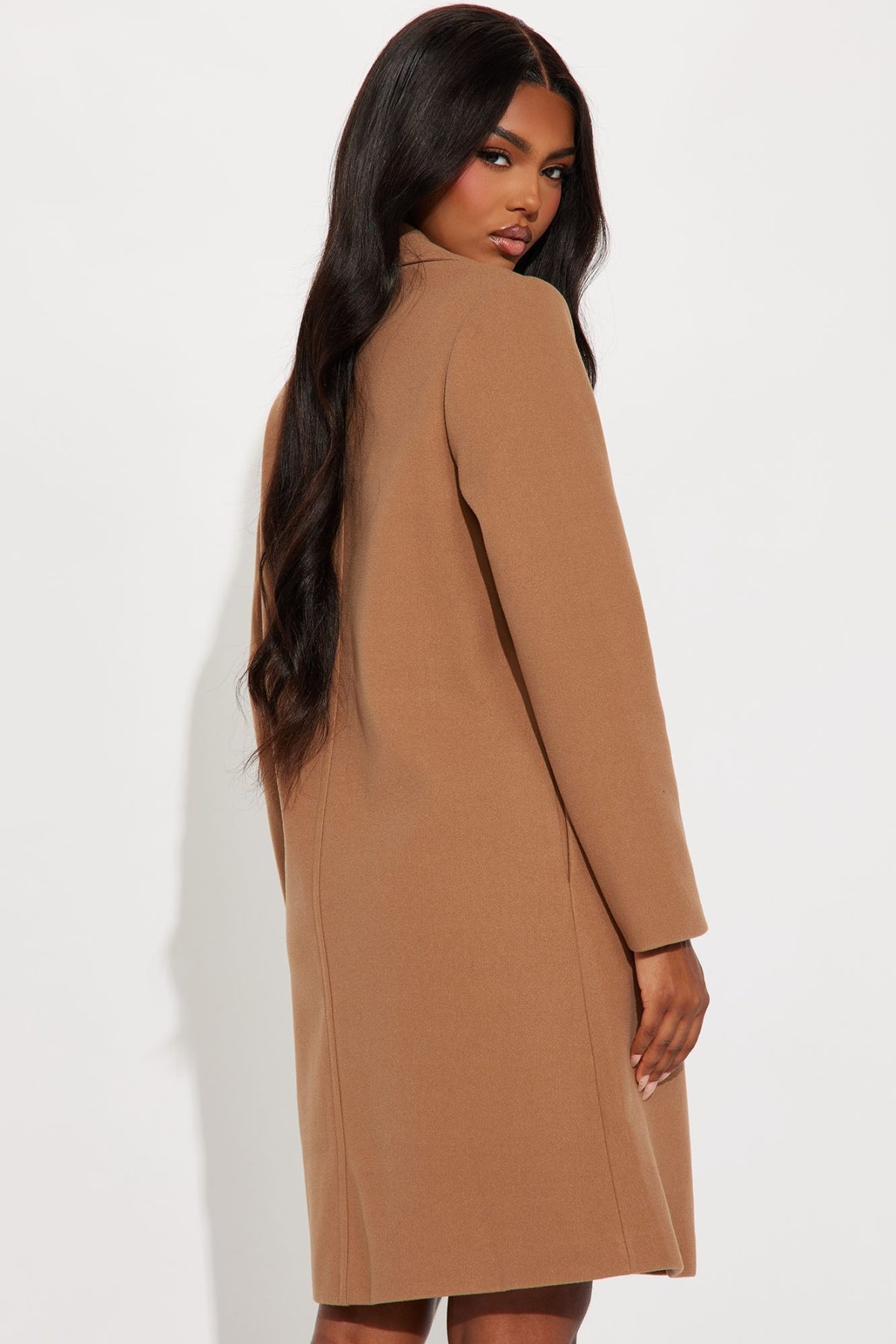 Natalie Wool Coat - Camel