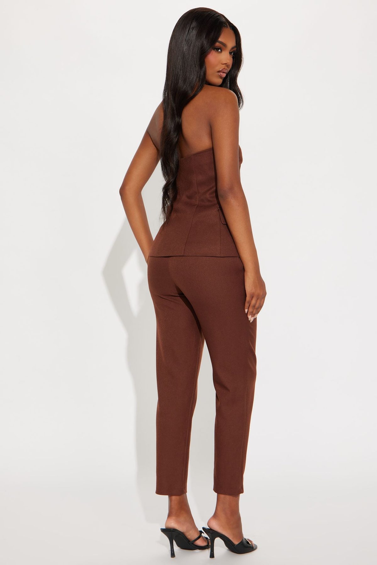 Tessa Pant Set - Chocolate