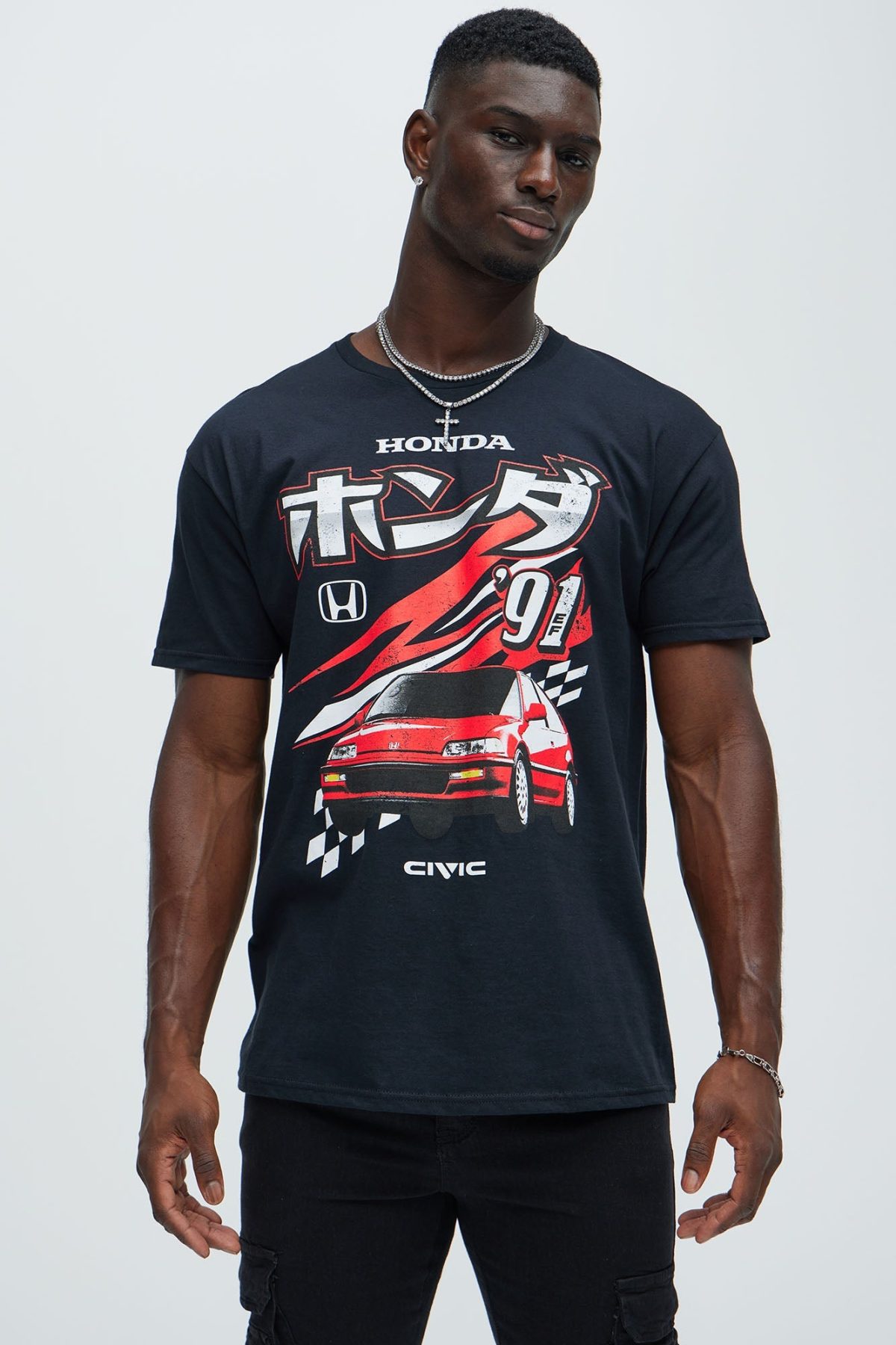 Honda Civic '91 Short Sleeve Tee - Black