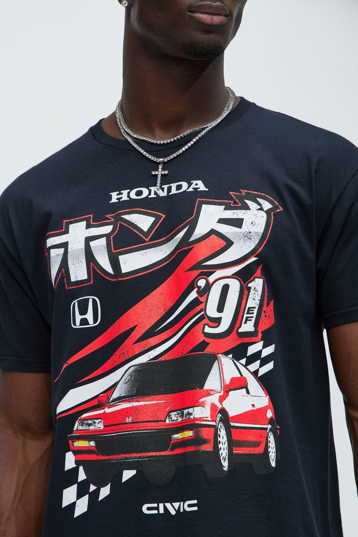 Honda Civic '91 Short Sleeve Tee - Black