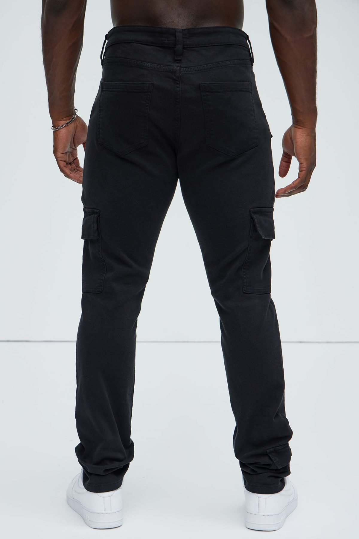 I'm Feeling Stacked Skinny Cargo Pants - Black