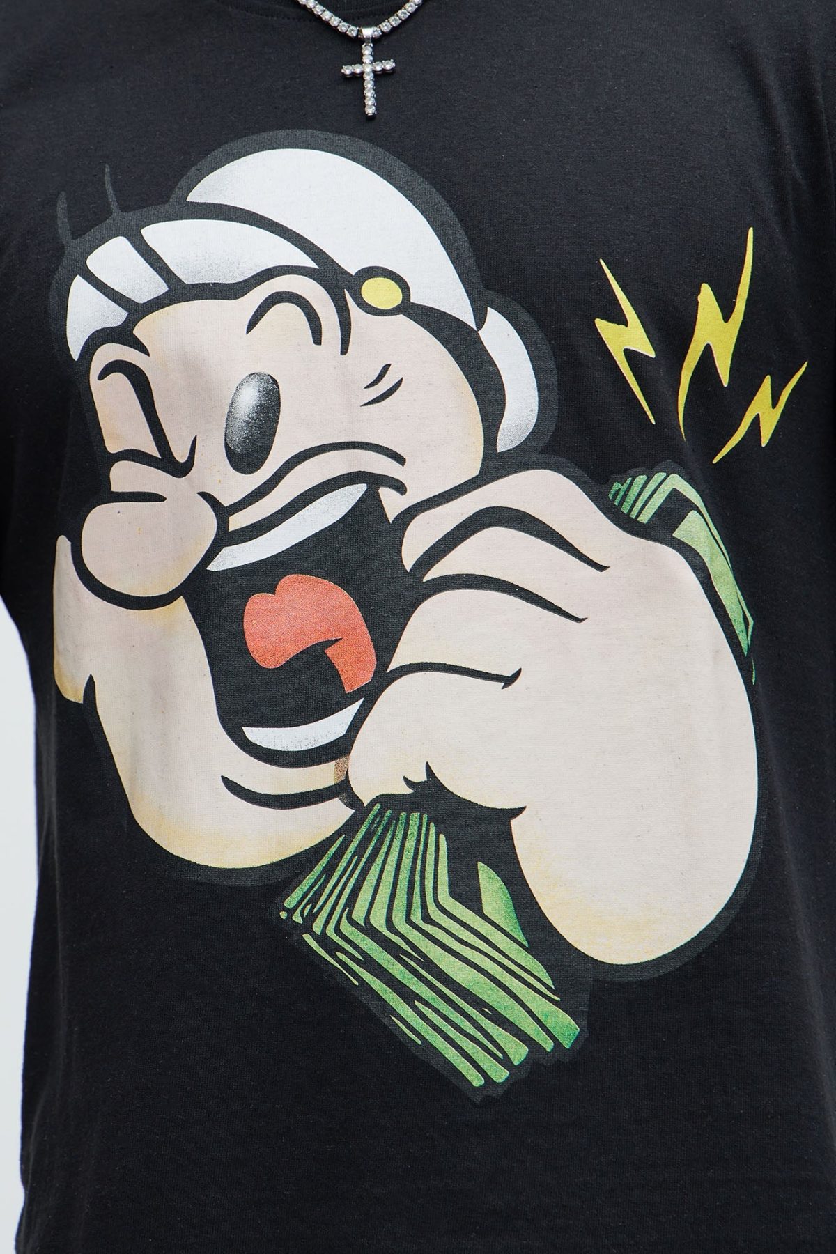 Popeye Money Talk Short Sleeve Tee - Black