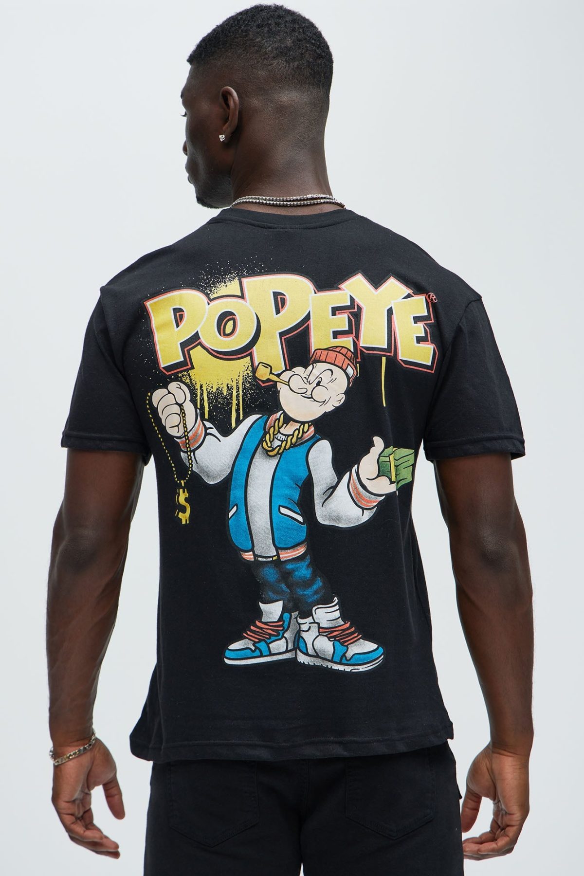 Popeye Money Talk Short Sleeve Tee - Black