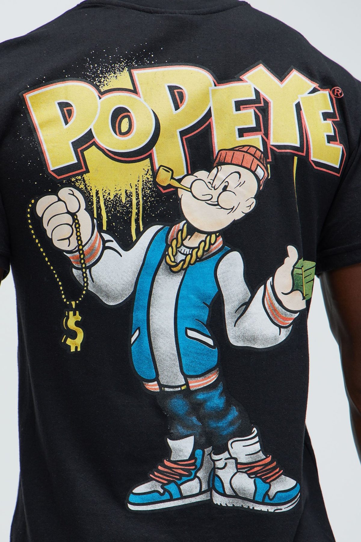 Popeye Money Talk Short Sleeve Tee - Black