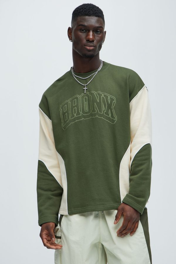 Bronx Crewneck Sweatshirt - Olive