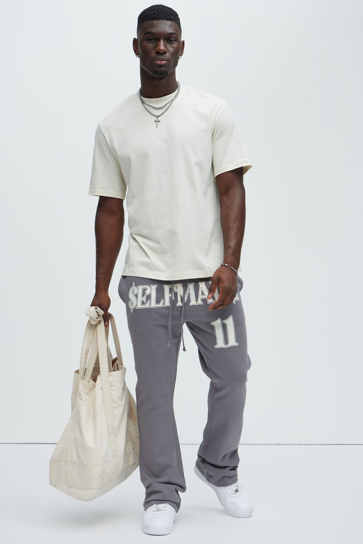 Tyson Self Made Skinny Flare Sweatpants - Grey