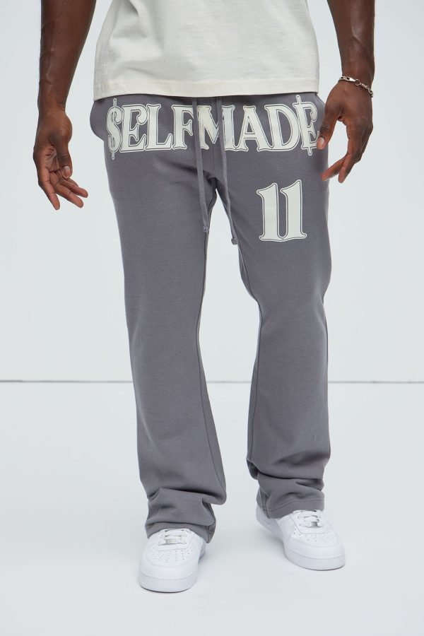 Tyson Self Made Skinny Flare Sweatpants - Grey