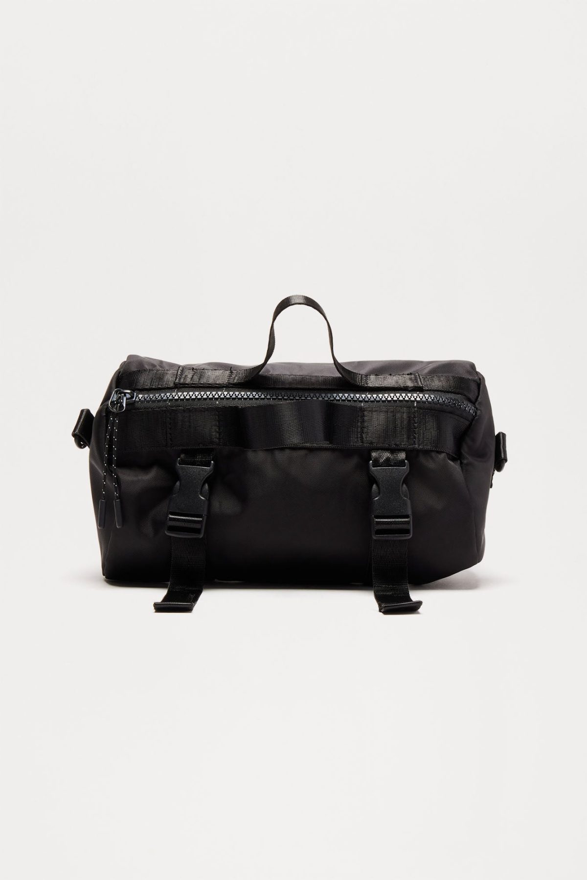 Mini Duffle Crossbody Bag - Black