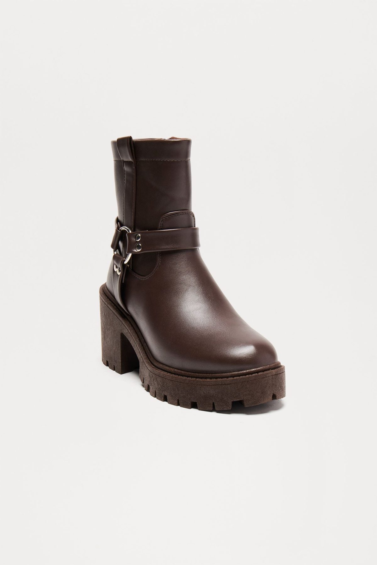 Wiley Heeled Booties - Brown