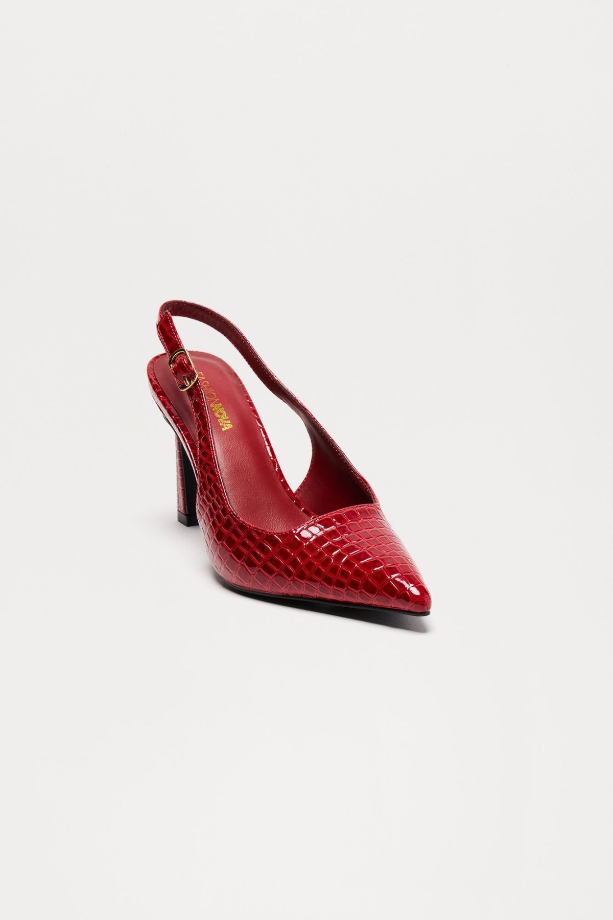 Samantha Slingback Pumps - Red/combo