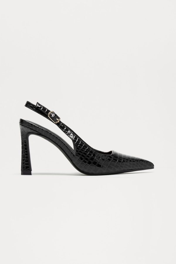 Samantha Slingback Pumps - Black/combo