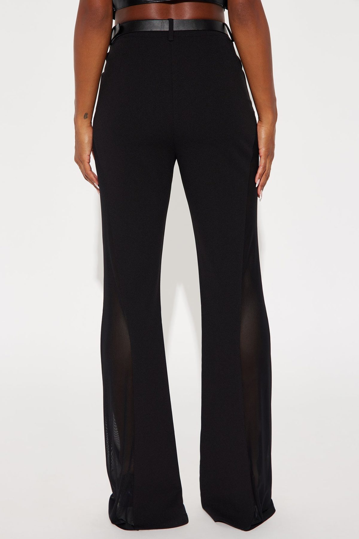 Keep The Focus Belted Trouser - Black