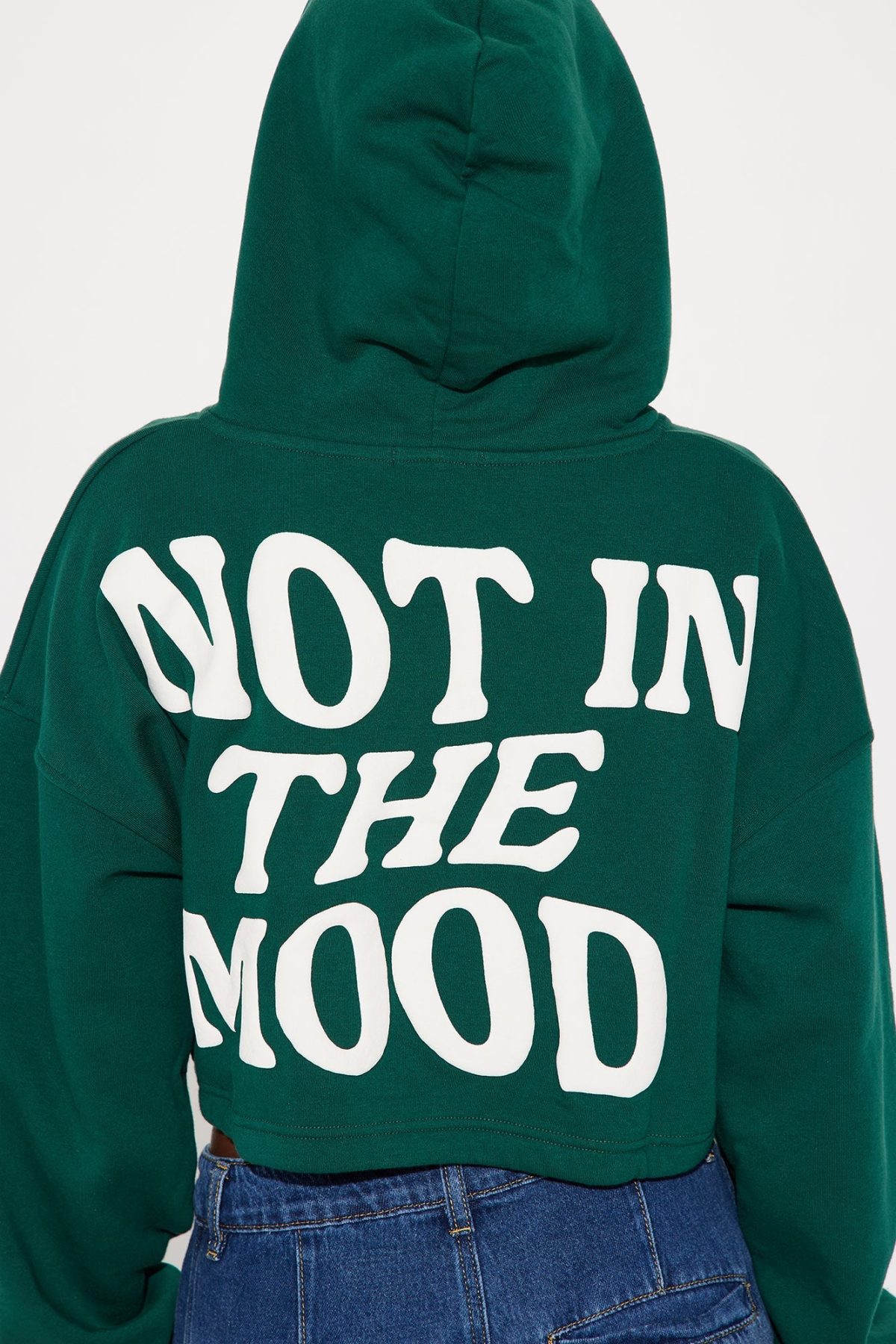 Not In The Mood Washed Hoodie - Hunter