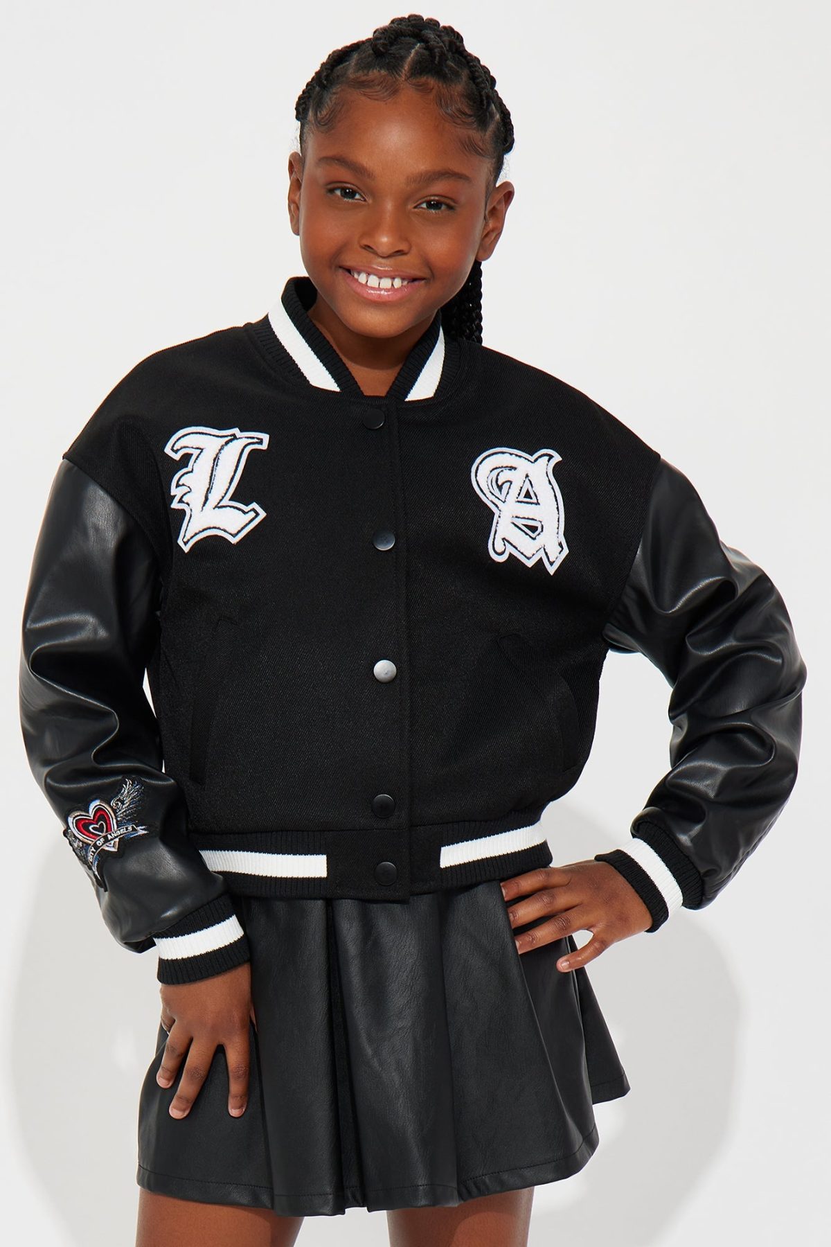 Mini LA Champions Bomber Jacket - Black