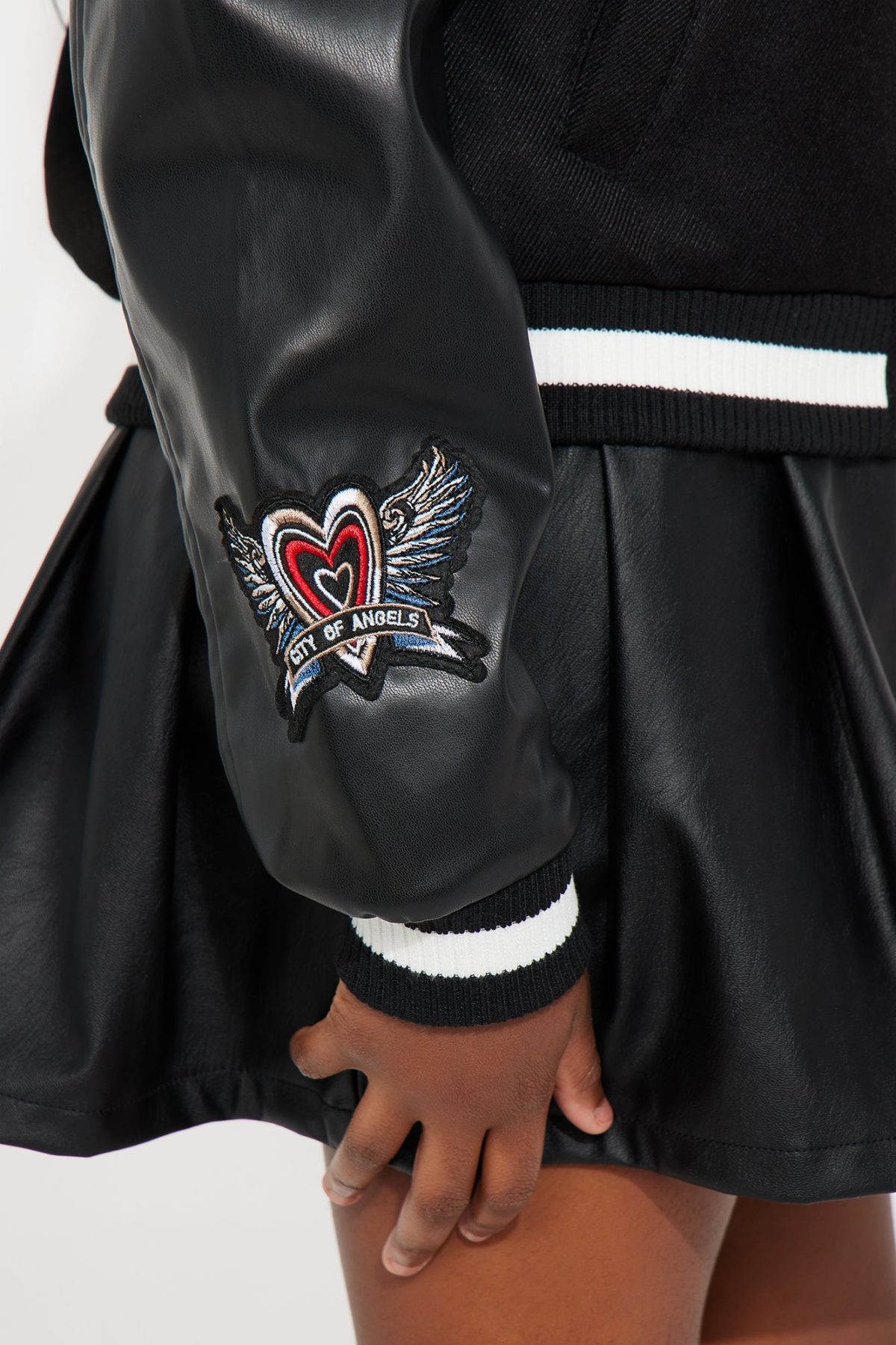 Mini LA Champions Bomber Jacket - Black