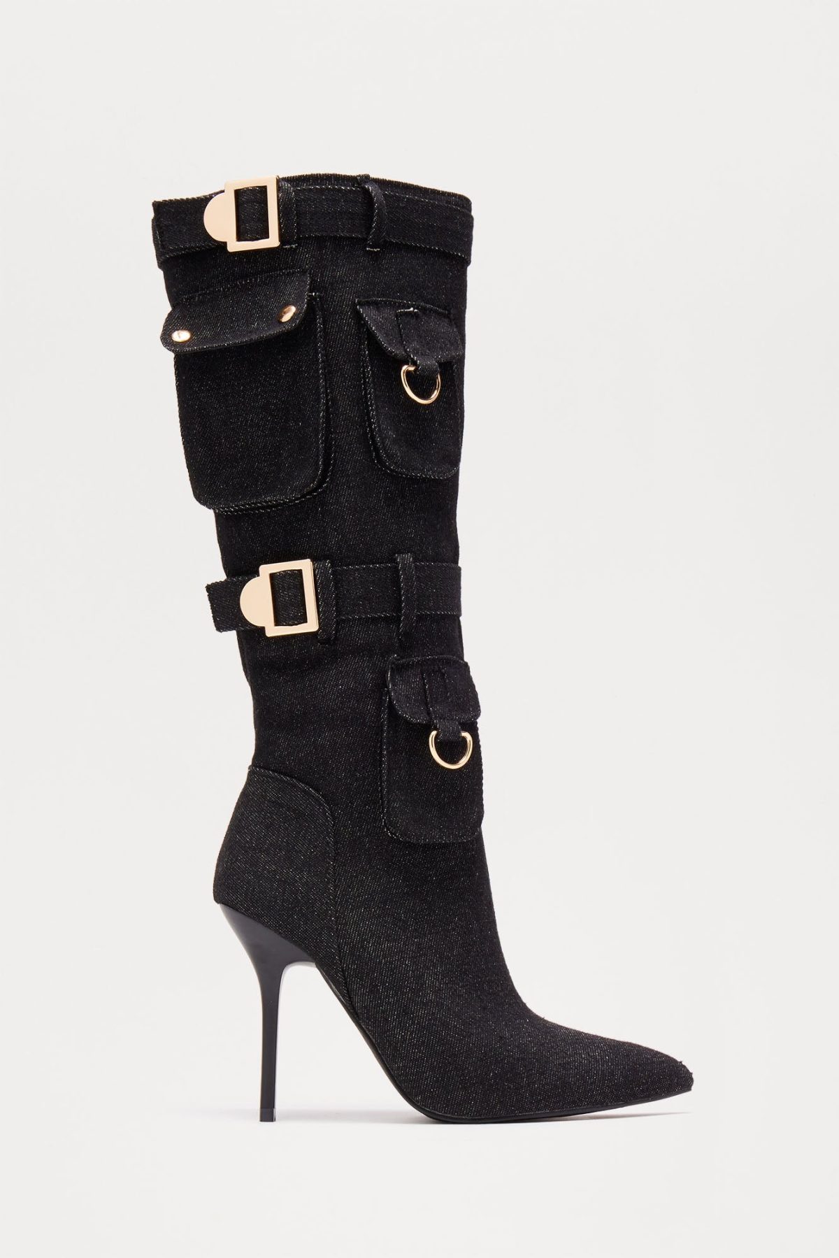 Half Way To You Knee High Boots - Black