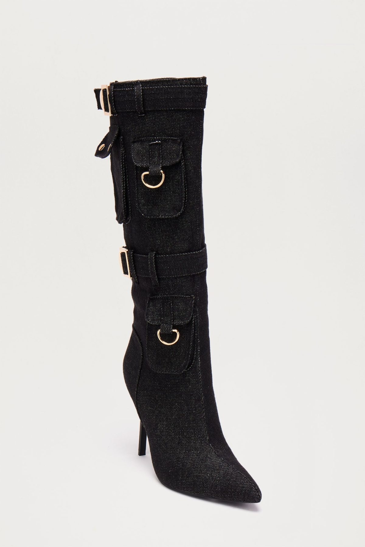 Half Way To You Knee High Boots - Black