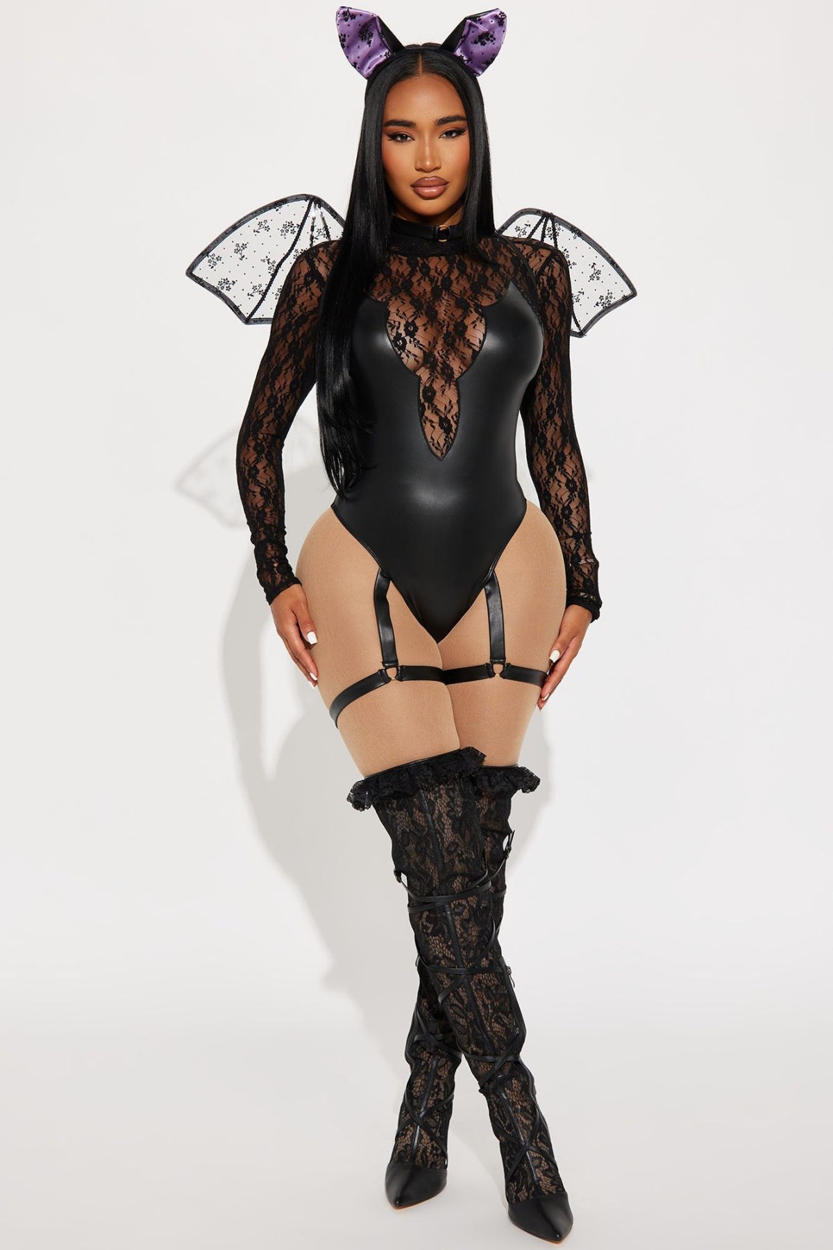 Going Batty Bat 4 Piece Costume Set - Black