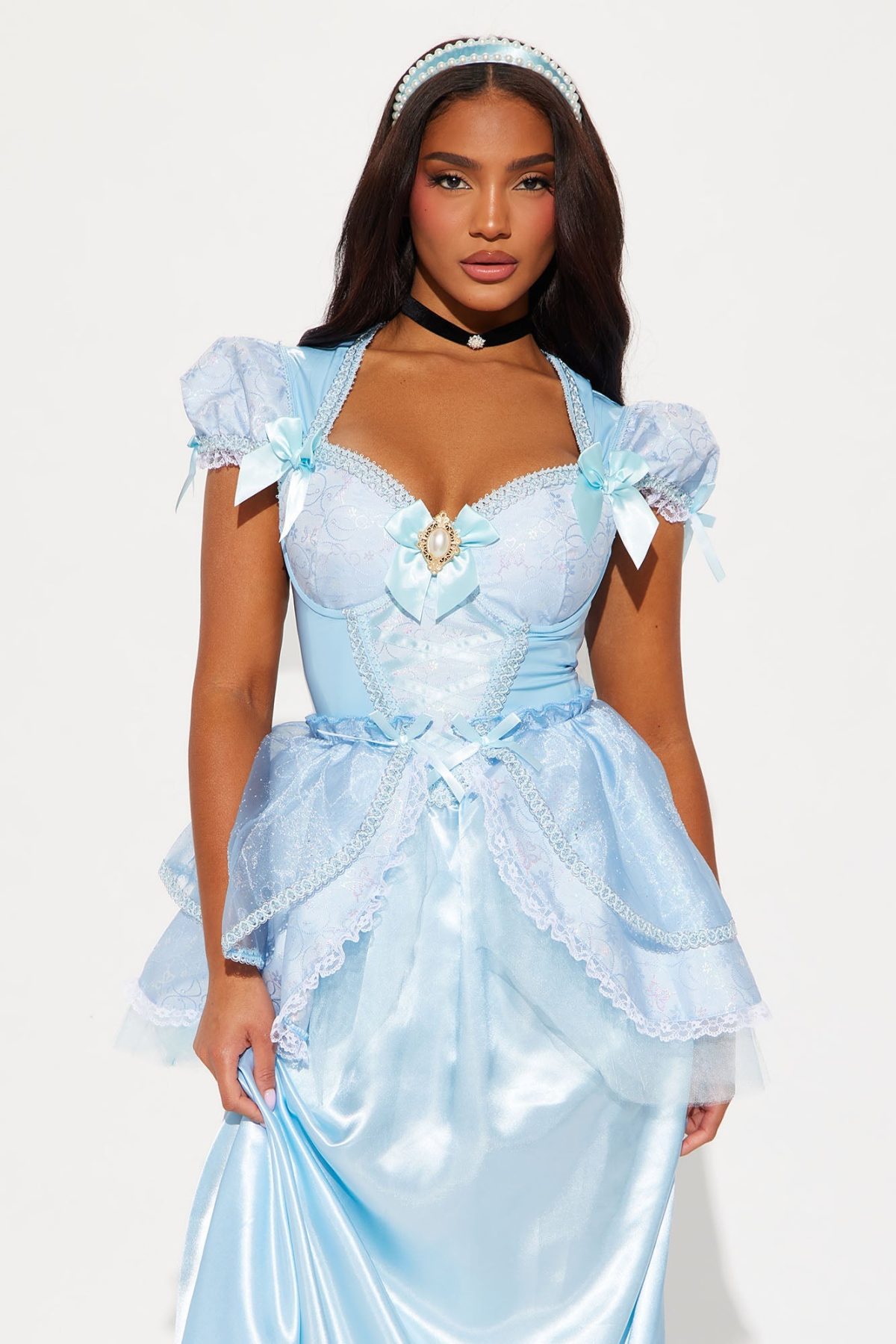 Pumpkin By Midnight Princess 4 Piece Costume Set - Light Blue