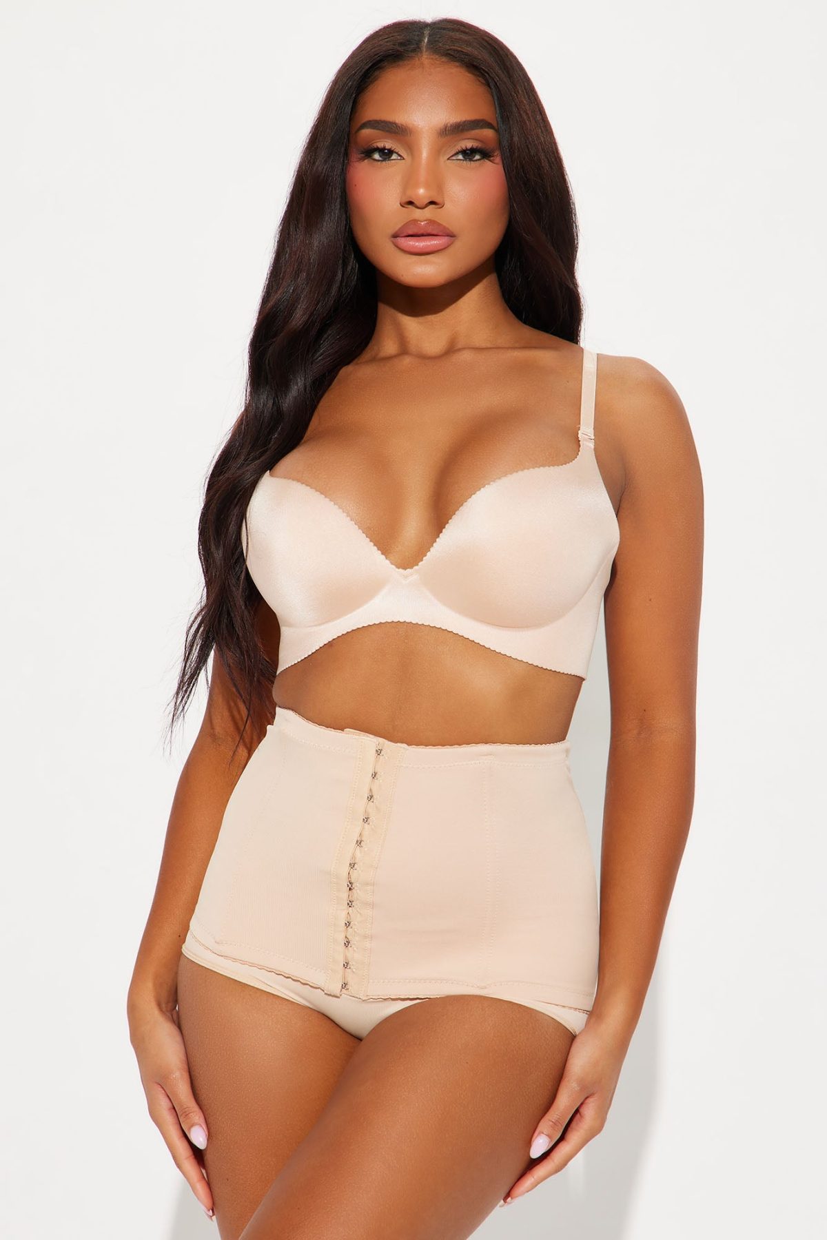 Giving Curves Waist Cinching Shapewear Panty - Nude