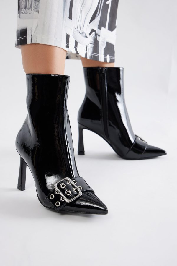 Ottie Buckle Booties - Black