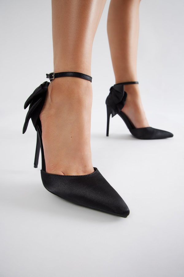 Elisha Bow Pumps - Black