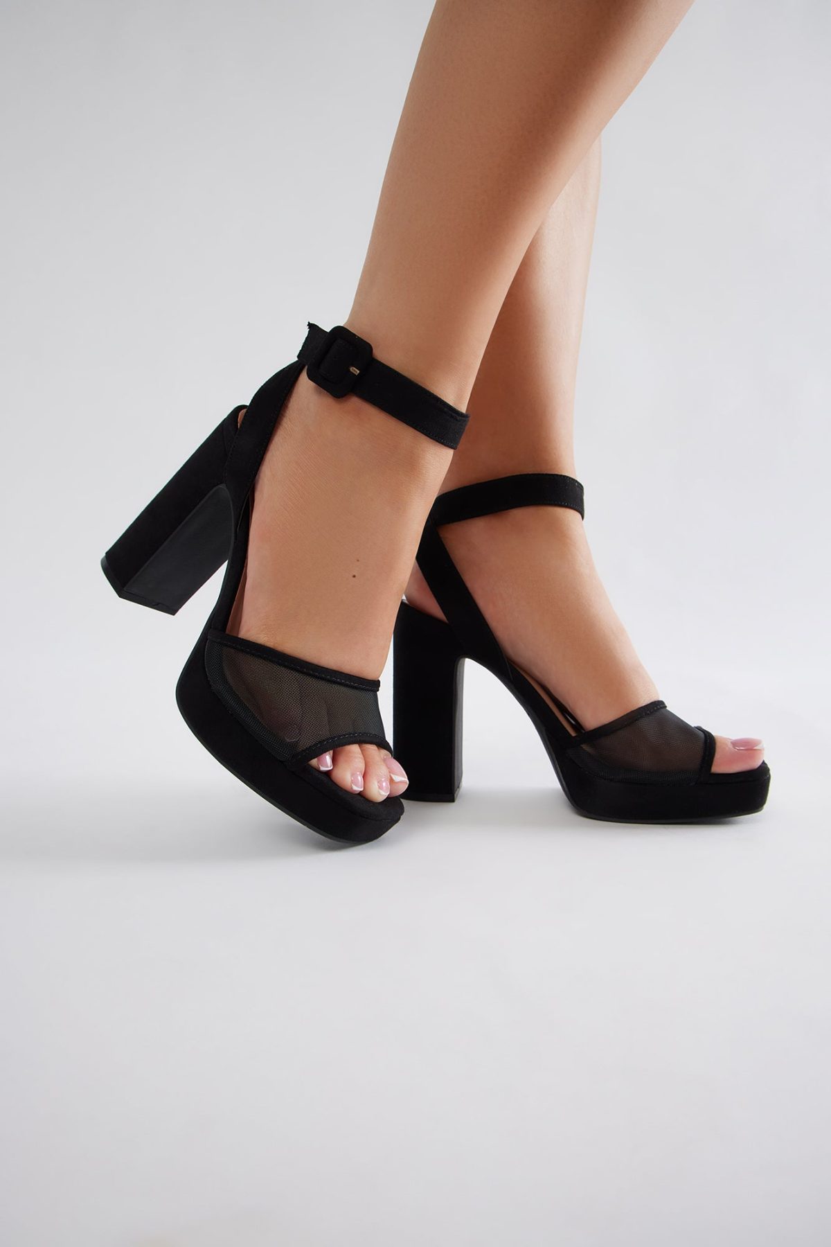 Sloane Platform Heels - Black