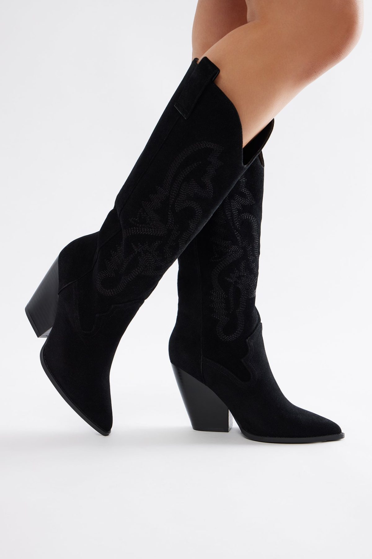 Texas Hold Em' Cowboy Boots - Black