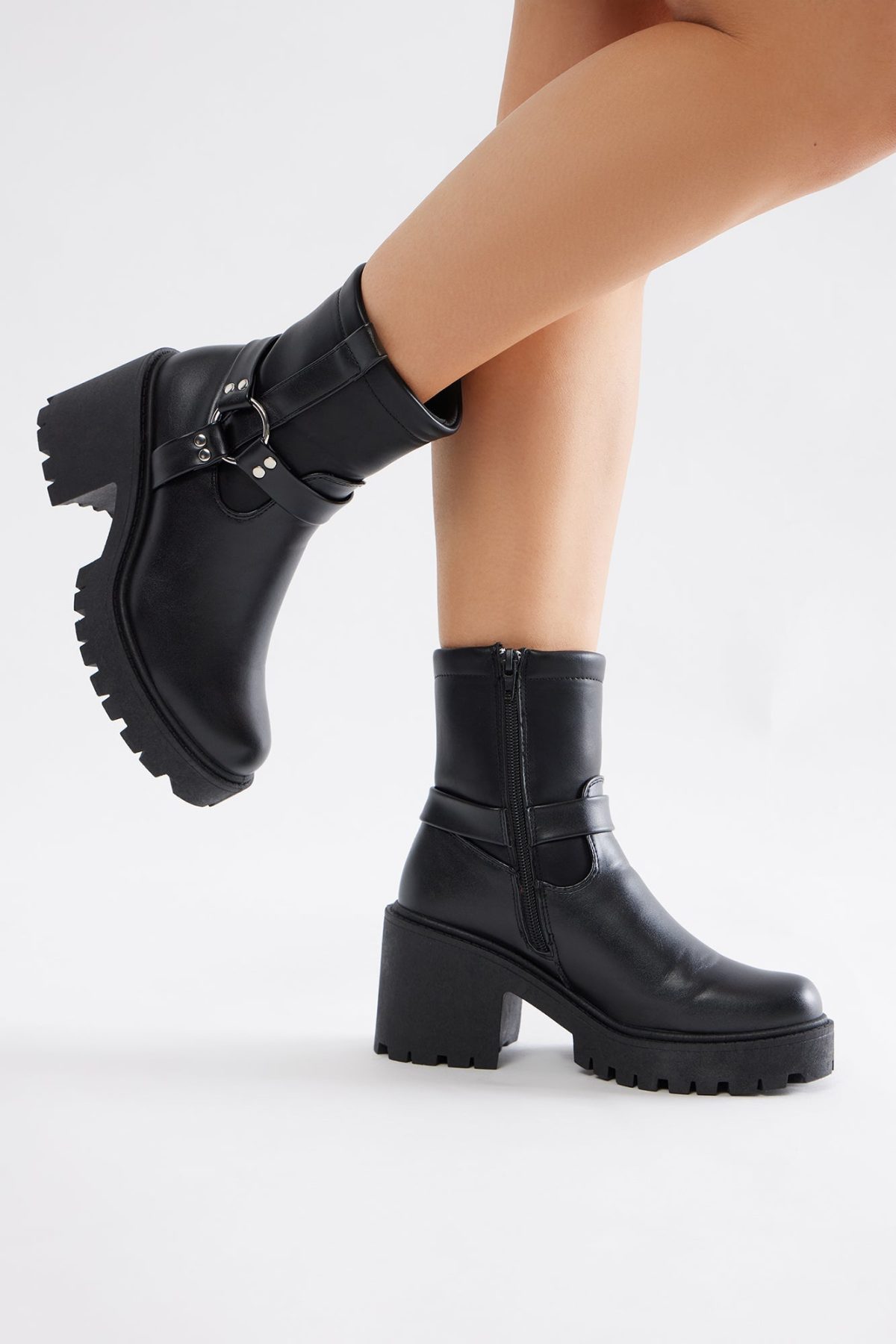 Wiley Heeled Booties - Black